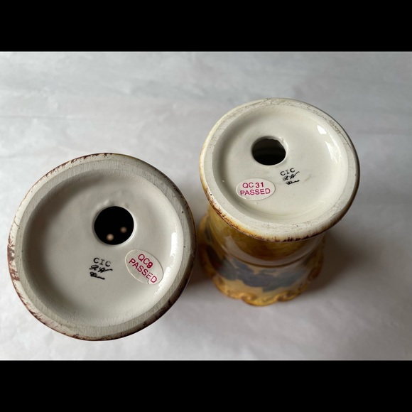 CIC Vintage Country Salt & Pepper Pottery Shakers - Picture 4 of 9